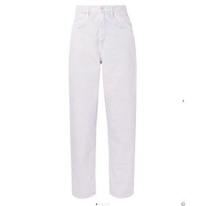 Isabel Marant Etoile Corsy Acid Wash Super High-Rise Tapered Jeans 2 FR34